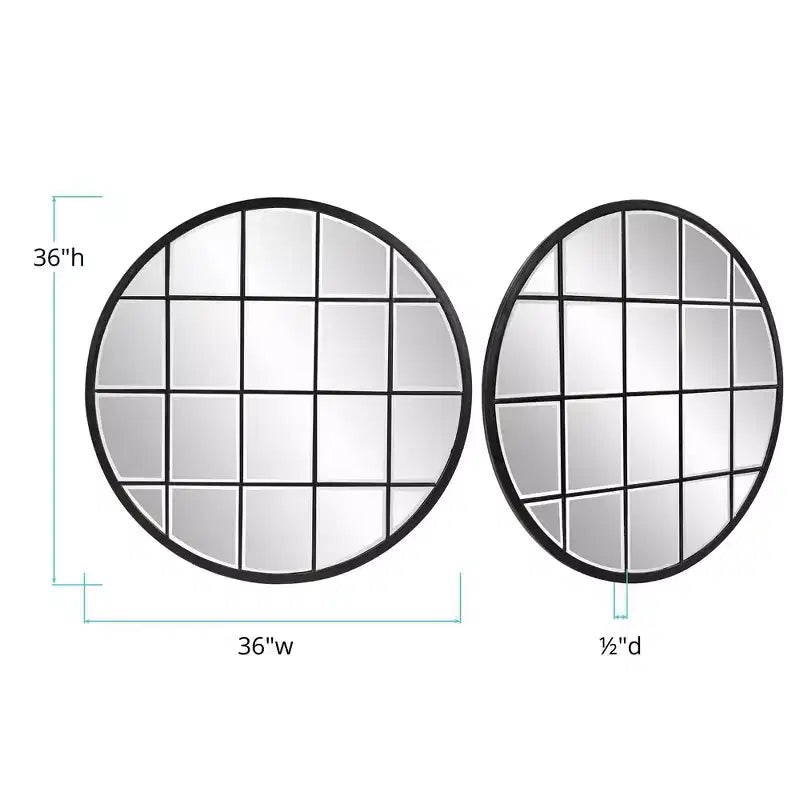 Miroir mural rond