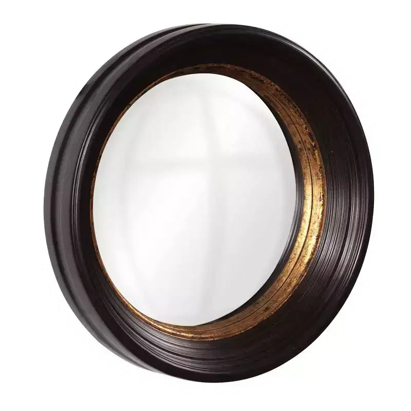 Miroir mural convexe marron