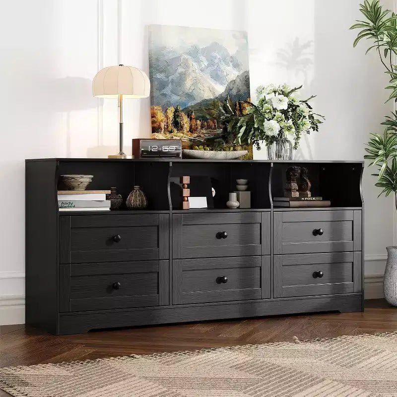 Commode avec étagère ouverte
