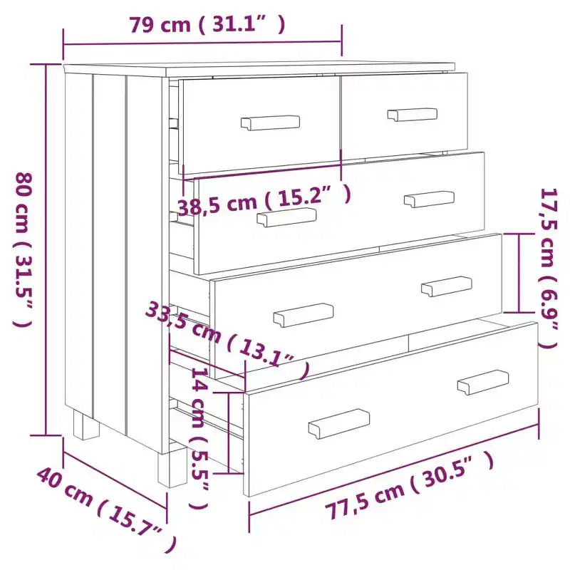 Buffet bas en bois moderne