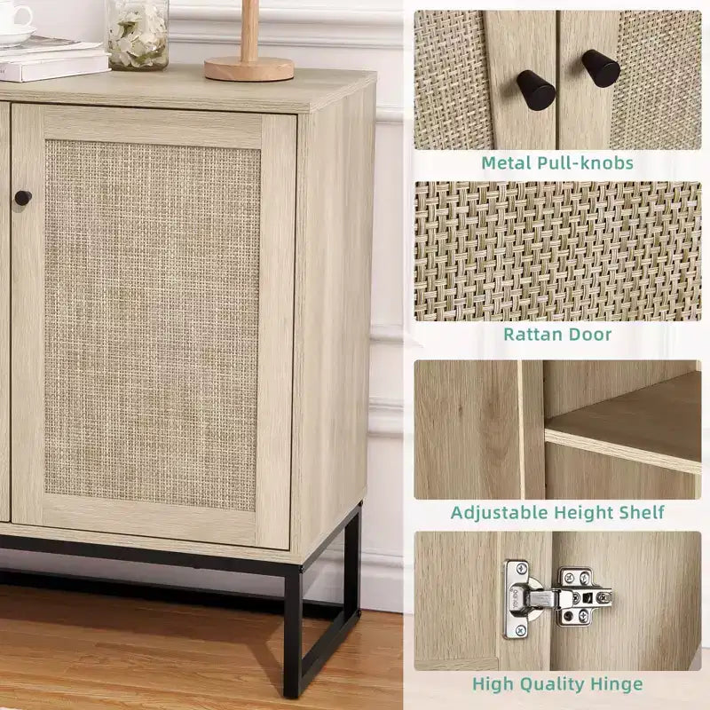 Buffet en rotin - Meuble de rangement