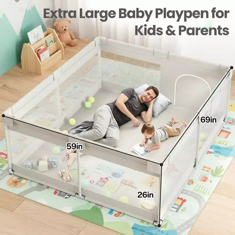 Parc pour bébé très grand format