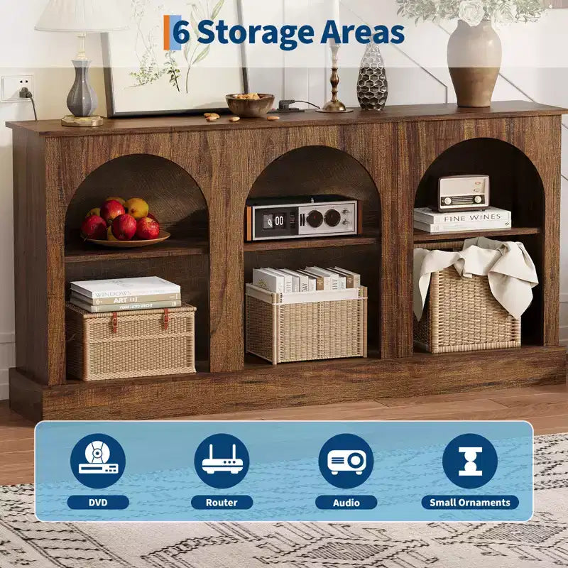 Meuble TV moderne avec arche