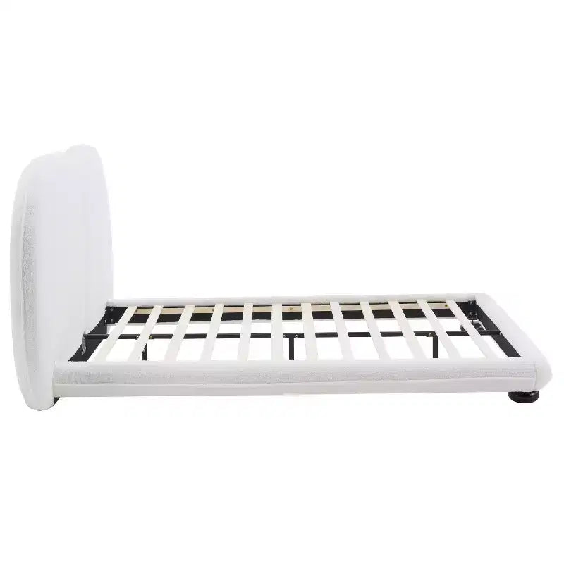 Lit plateforme rembourré moderne