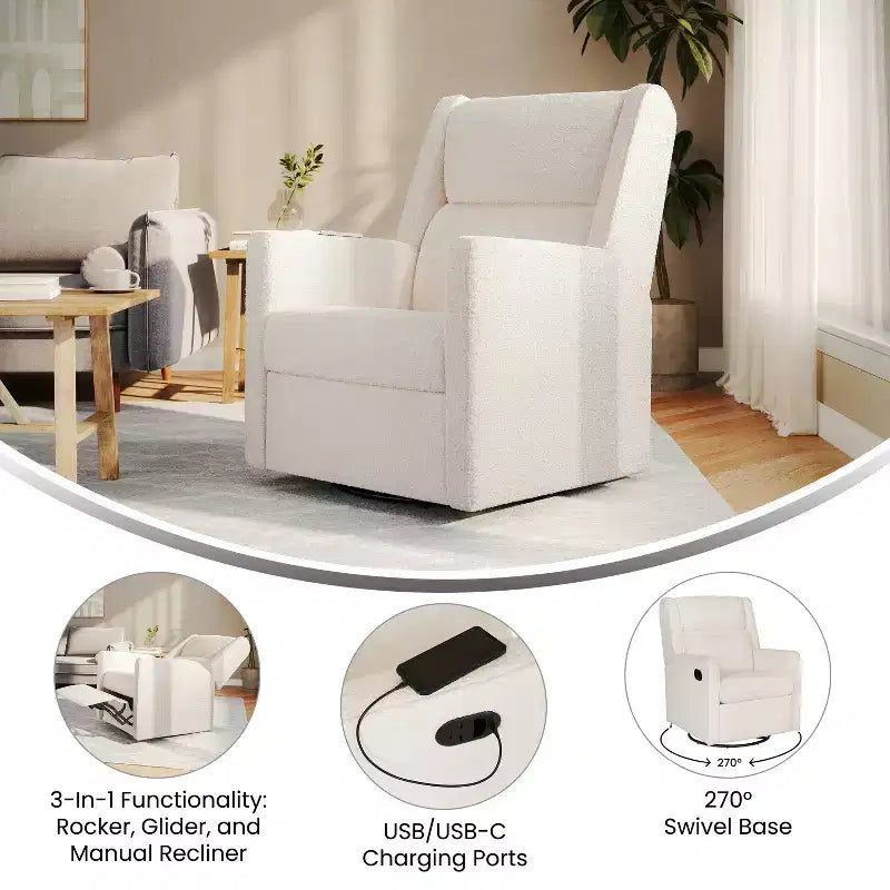 Fauteuil inclinable manuel pivotant Fauteuil d'appoint