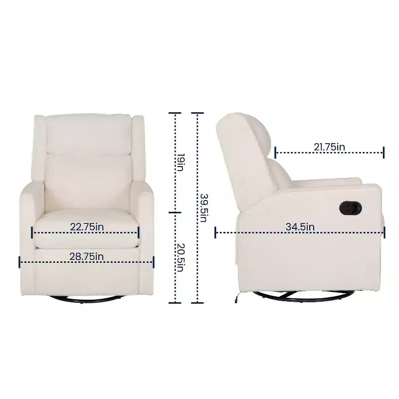 Fauteuil inclinable manuel pivotant Fauteuil d'appoint