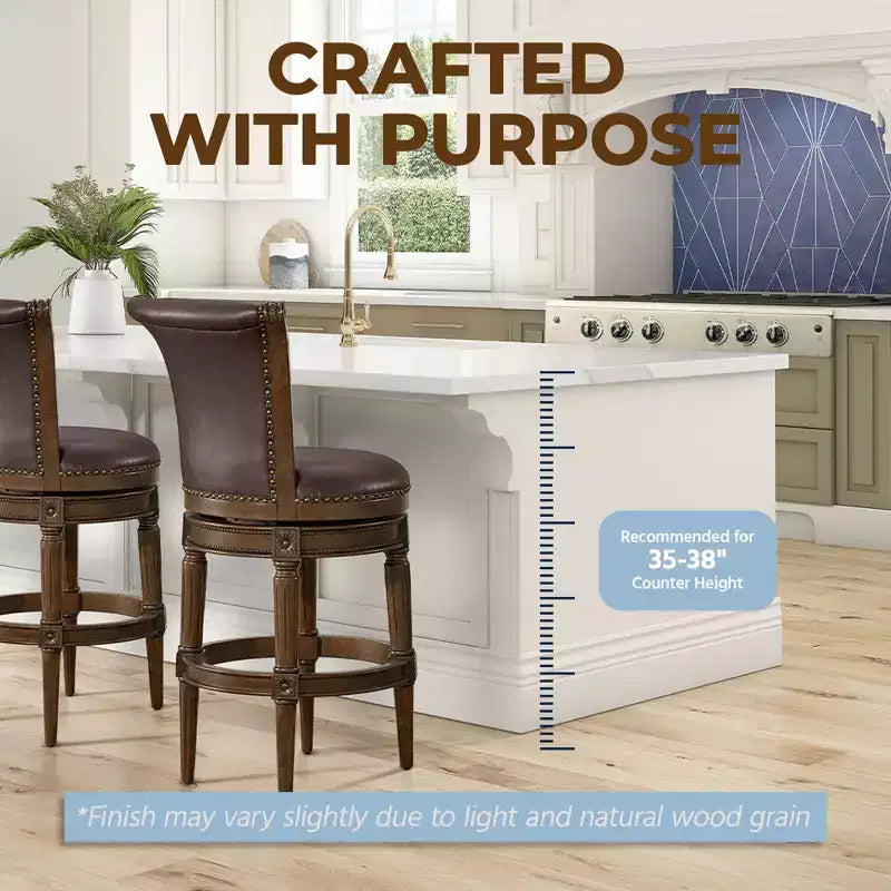 Tabouret de comptoir pivotant