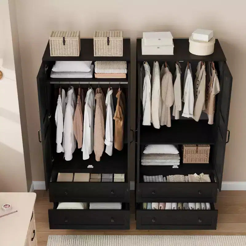 Armoire penderie en bois