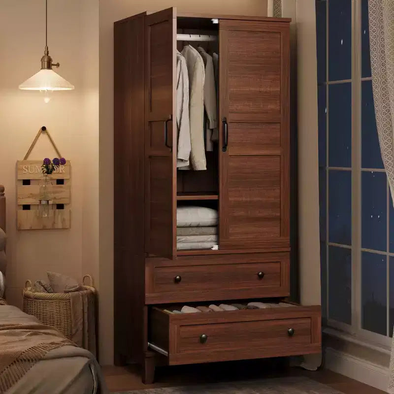 Armoire penderie en bois