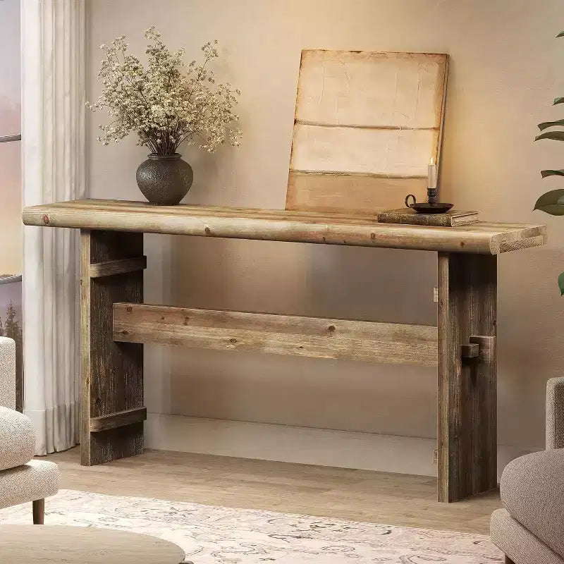 Console en bois massif