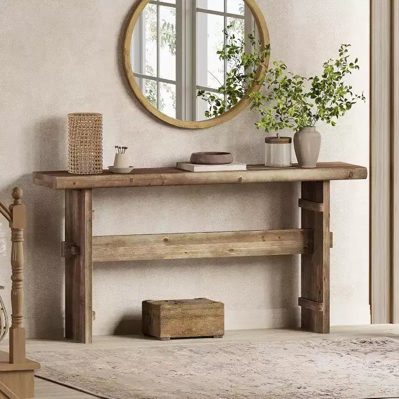 Console en bois massif