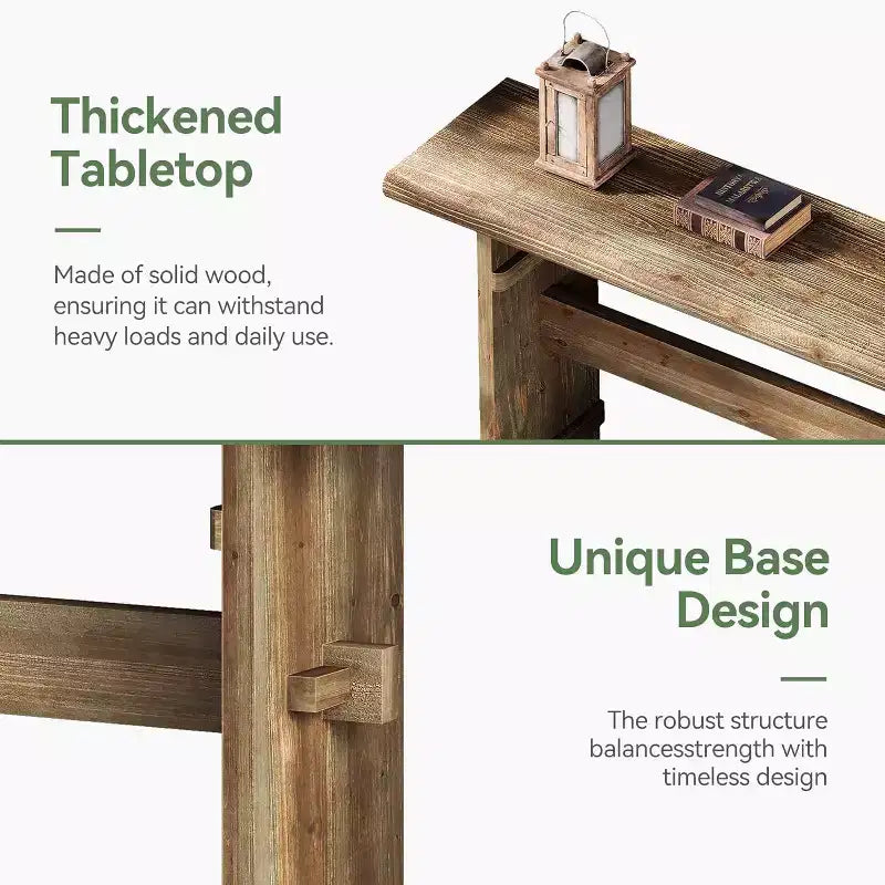 Console en bois massif