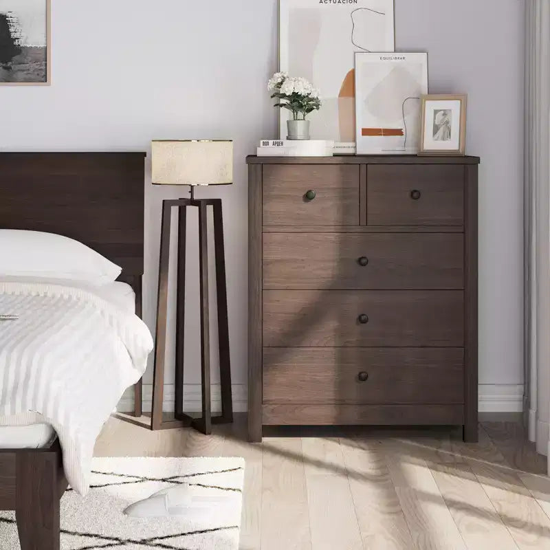 Commode de tiroirs en bois Table de chevet