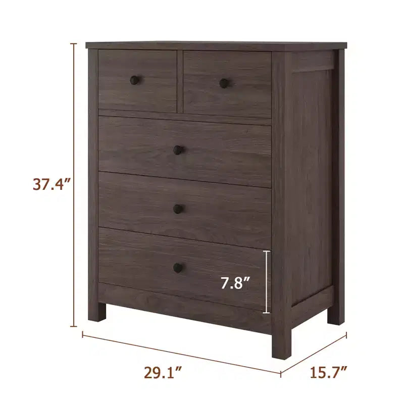 Commode de tiroirs en bois Table de chevet