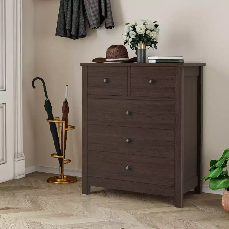 Commode de tiroirs en bois Table de chevet