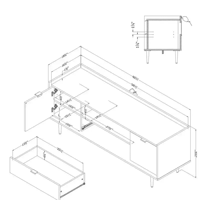 Commode en érable gris