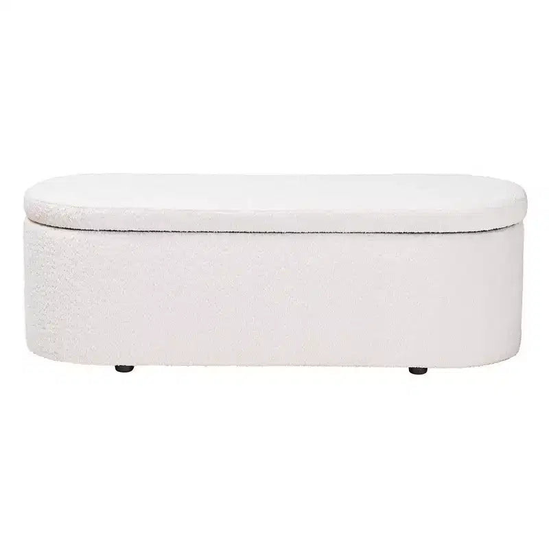 Banc de rangement blanc