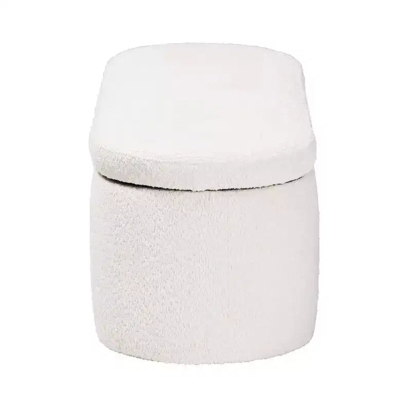 Banc de rangement blanc