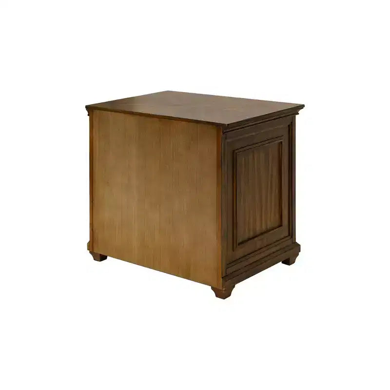 Classeur latéral en bois traditionnel, marron