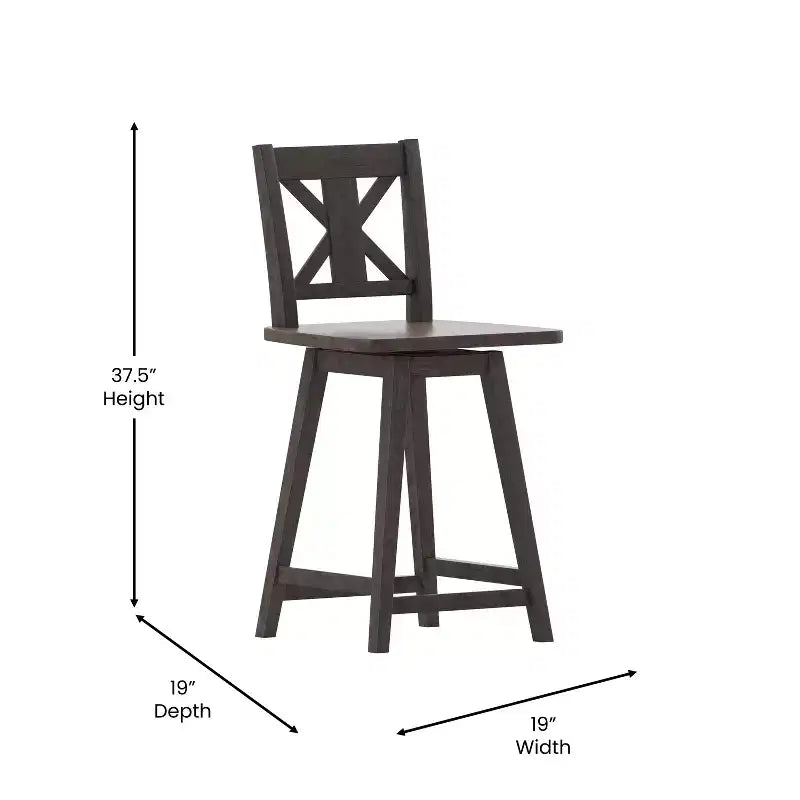 Tabouret de bar à hauteur fixe de qualité commerciale