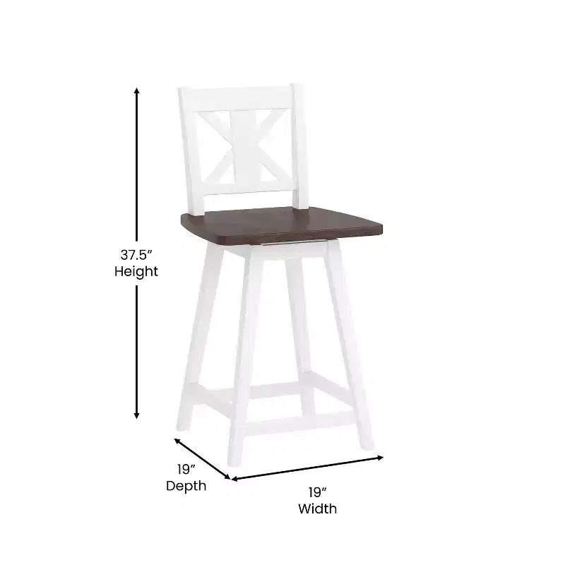 Tabouret de bar à hauteur fixe de qualité commerciale