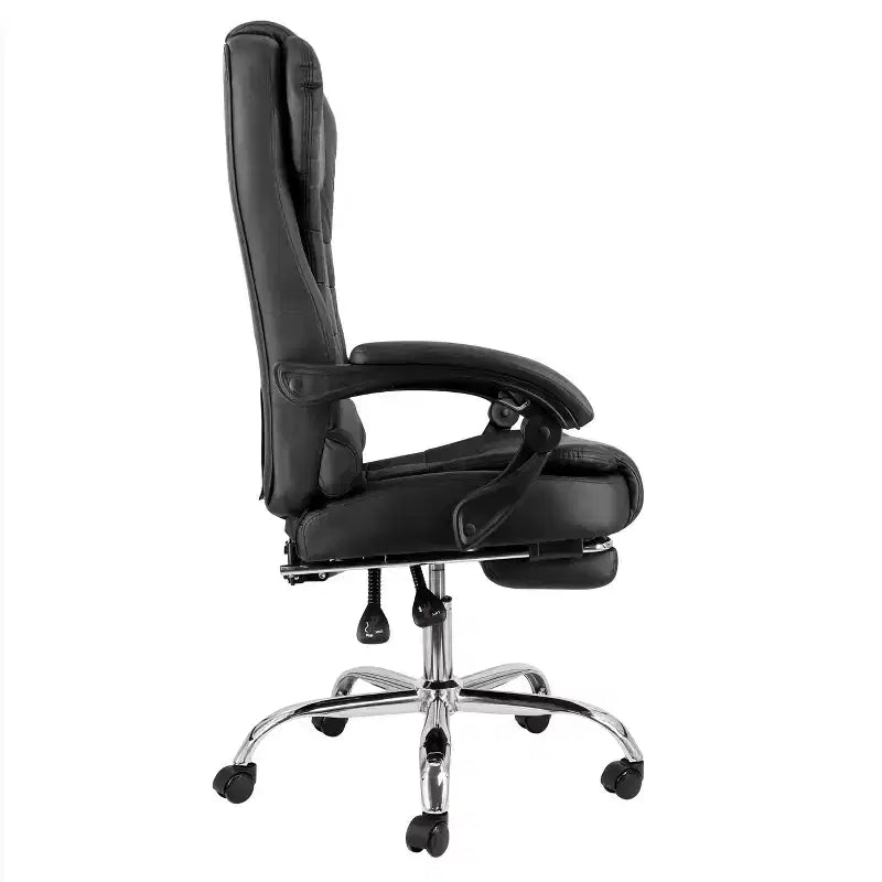 Chaise de bureau en similicuir réglable au dos