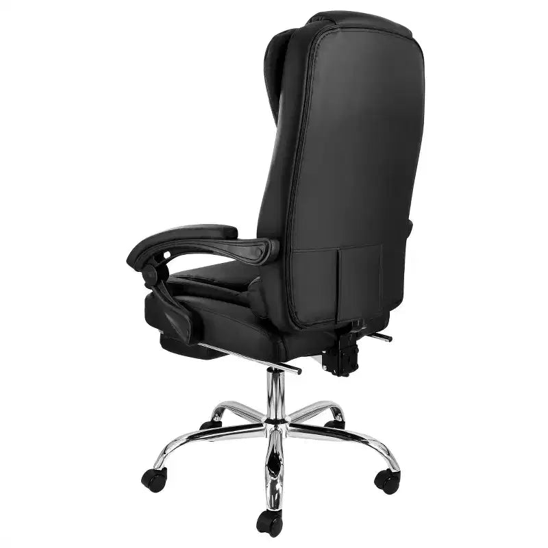 Chaise de bureau en similicuir réglable au dos