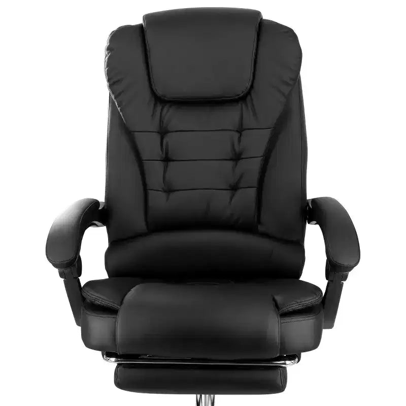 Chaise de bureau en similicuir réglable au dos