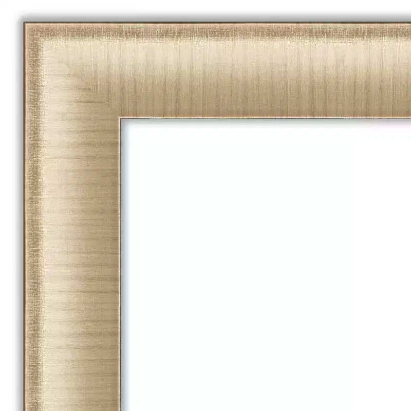 Miroir mural élégant en laiton brossé