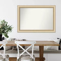Miroir mural élégant en laiton brossé