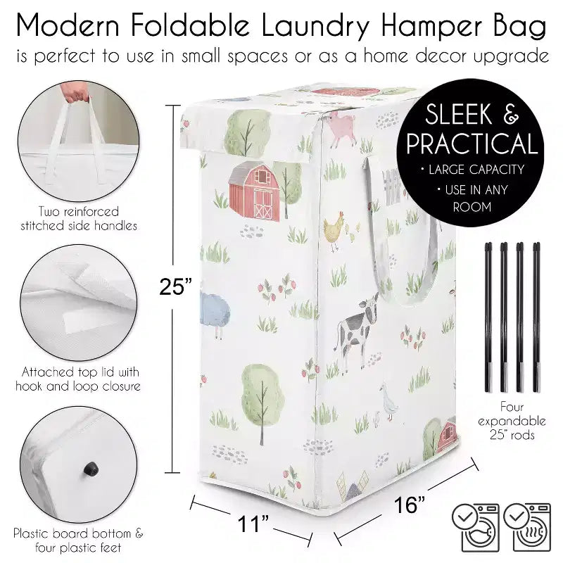 Panier à linge pliable