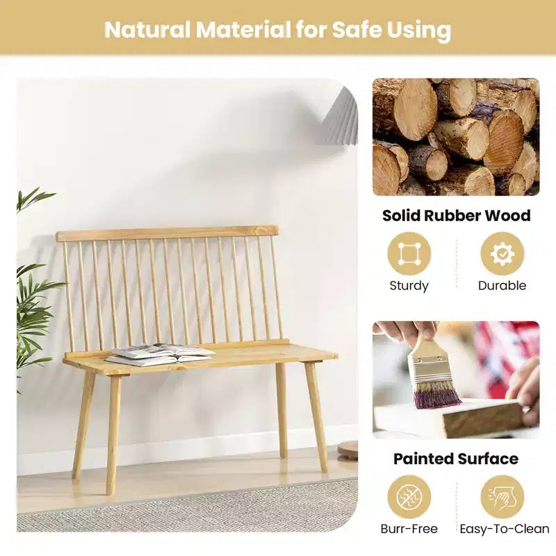 Banc de salle à manger en bois