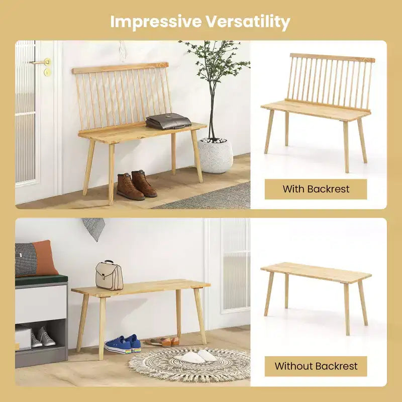 Banc de salle à manger en bois