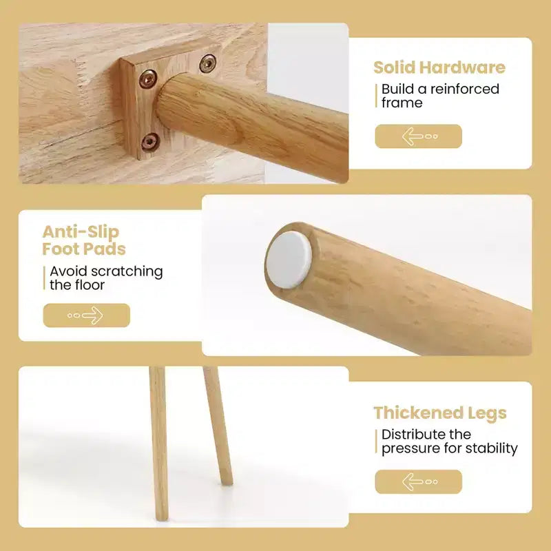 Banc de salle à manger en bois