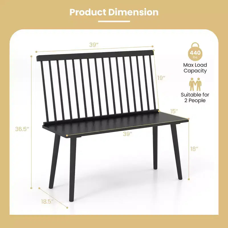 Banc de salle à manger en bois
