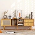Meuble console TV en bambou