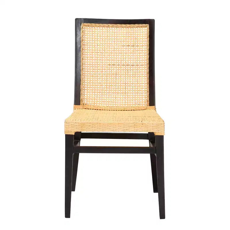 Chaise de salle à manger en rotin naturel