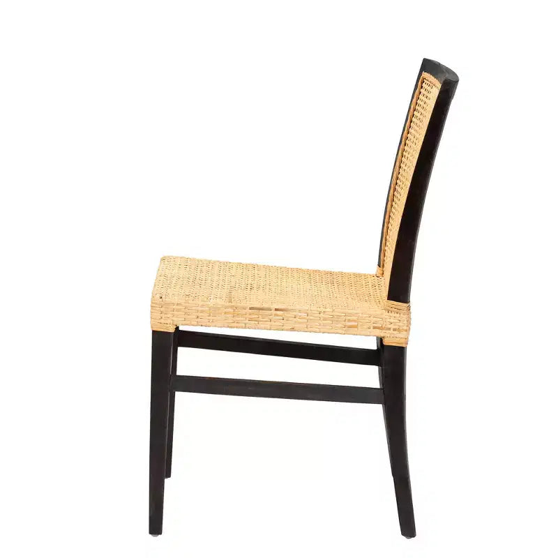 Chaise de salle à manger en rotin naturel