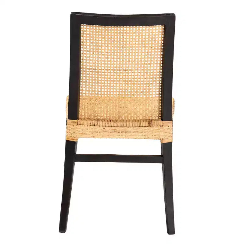 Chaise de salle à manger en rotin naturel