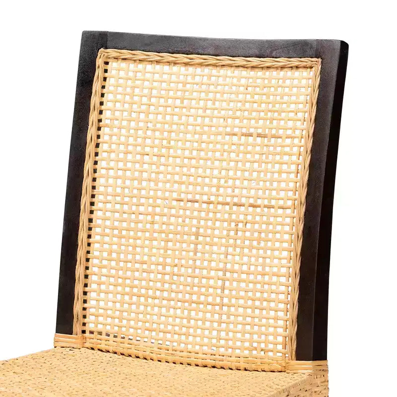 Chaise de salle à manger en rotin naturel