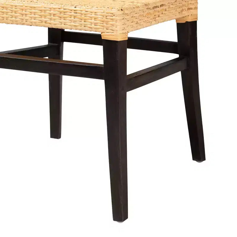Chaise de salle à manger en rotin naturel