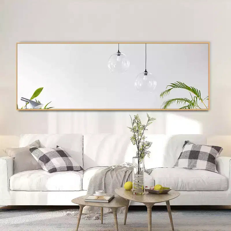 Miroir rectangulaire pleine longueur avec cadre en métal