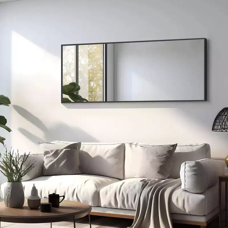 Miroir rectangulaire pleine longueur avec cadre en métal