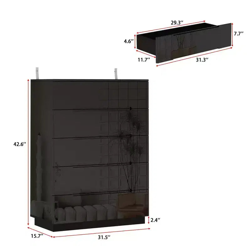 Commode à tiroirs moderne