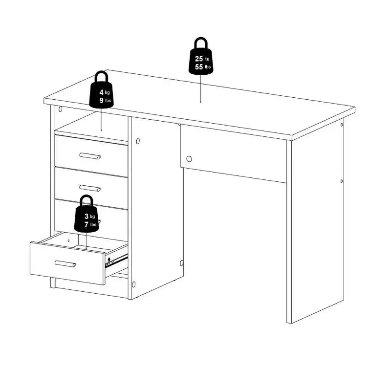Grain de bois de bureau