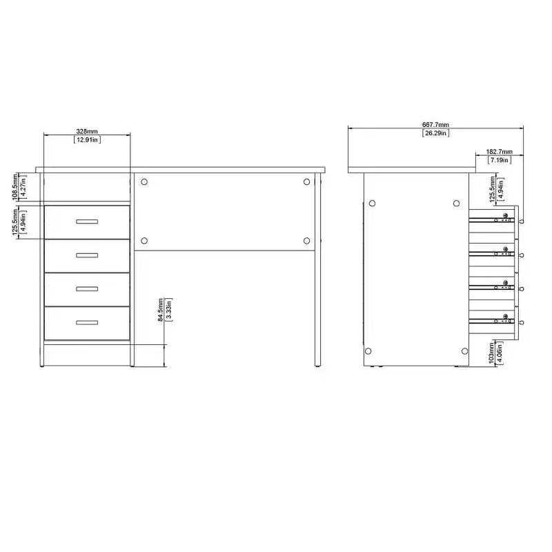 Grain de bois de bureau