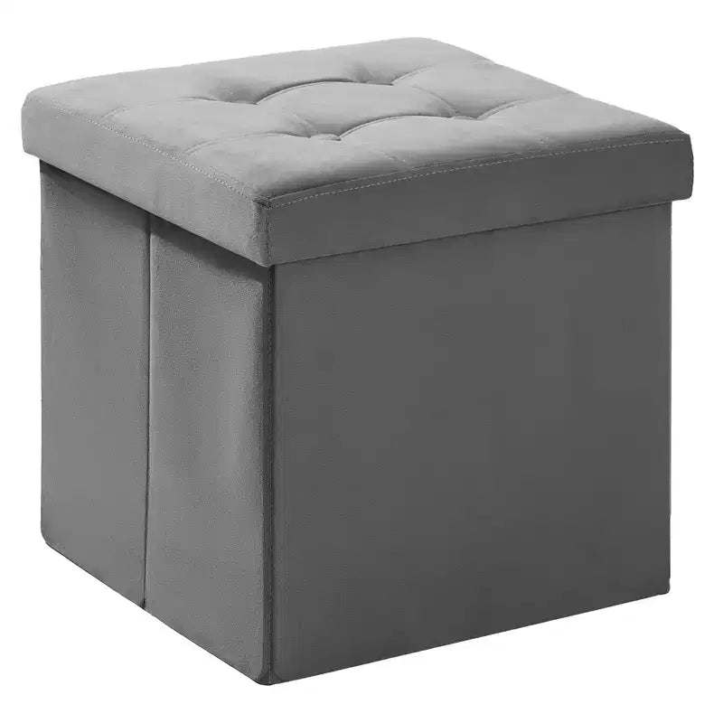 Banc coffre de rangement en velours