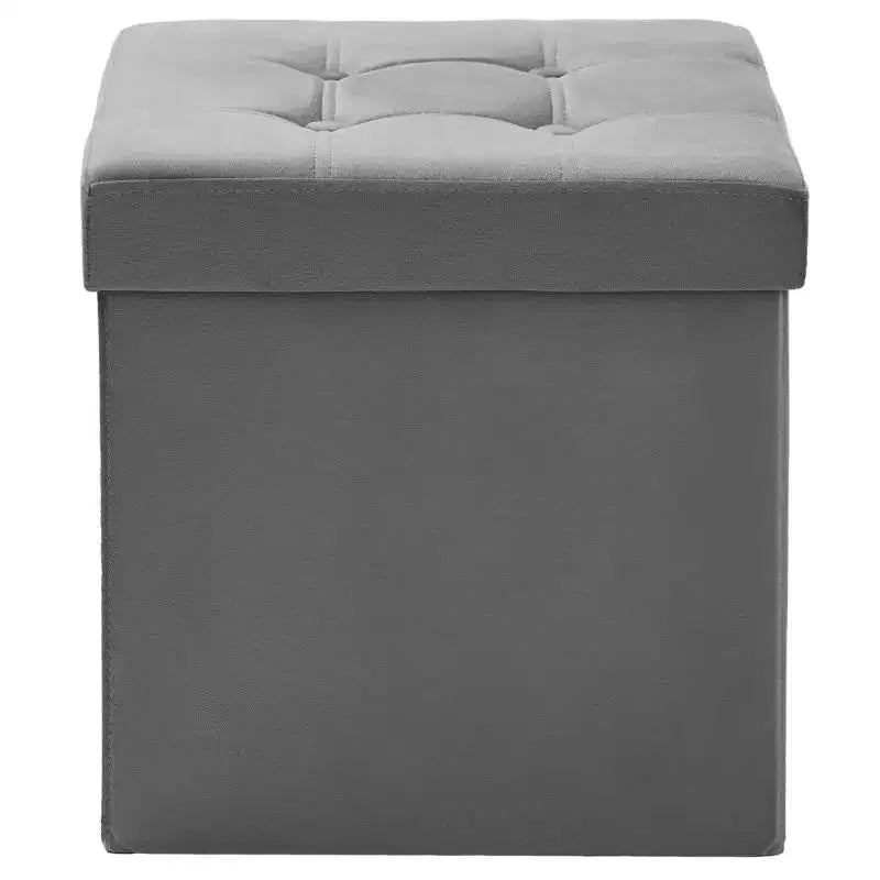 Banc coffre de rangement en velours