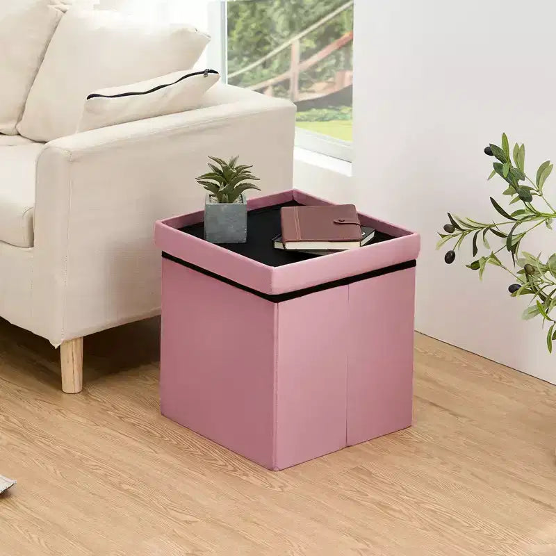 Banc coffre de rangement en velours