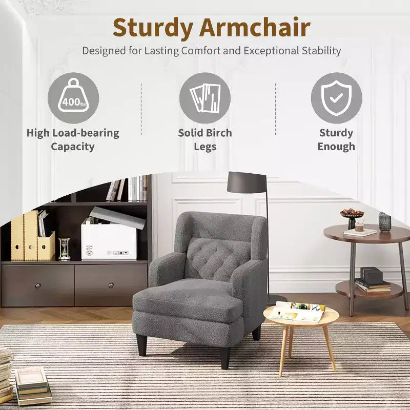Fauteuil d'appoint en polaire "Teddy"
